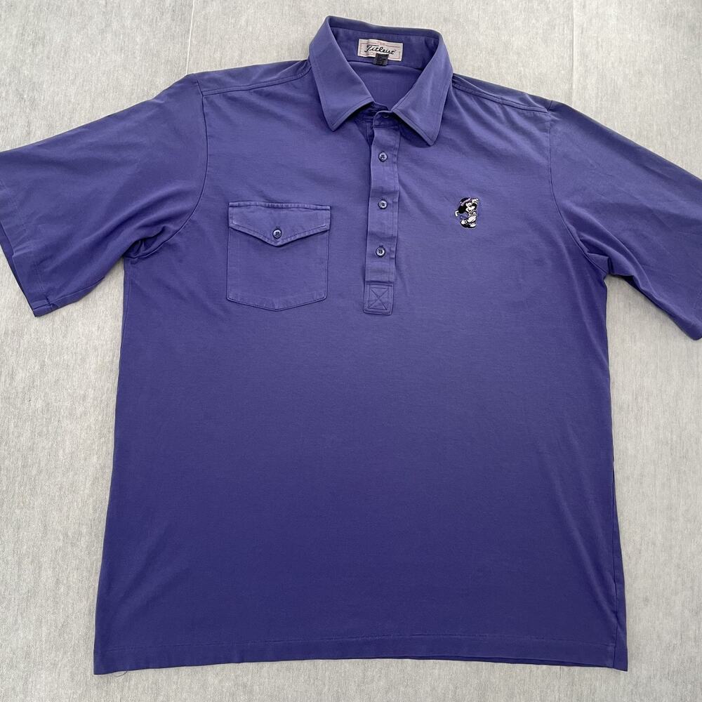 VINTAGE Titleist Mickey Mouse Shirt Adult XL Purple Polo Disney Golf Japan Mens